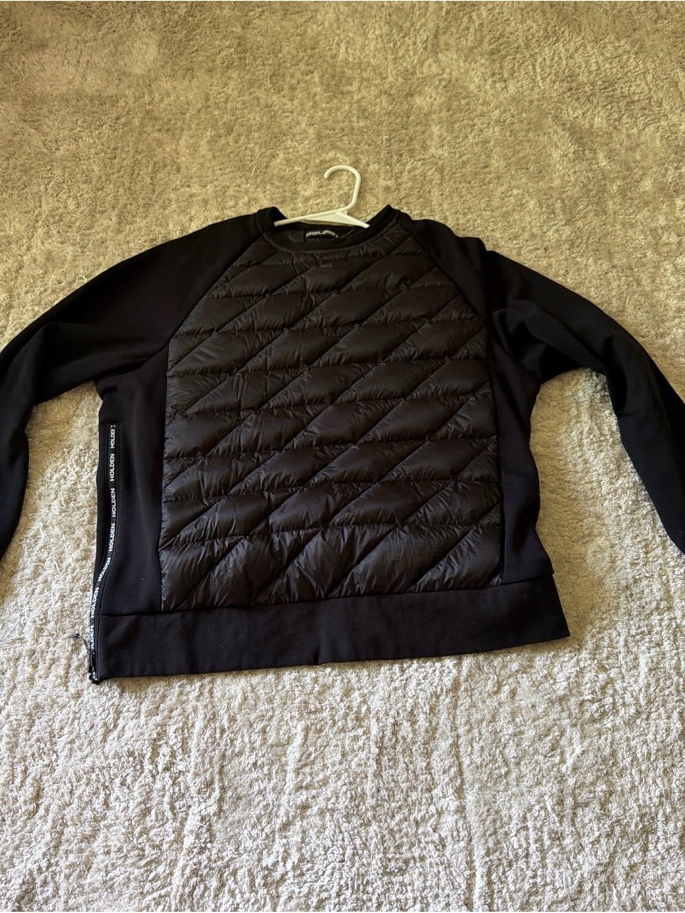 Holden DOWN CREW SWEATER - BLACK size L